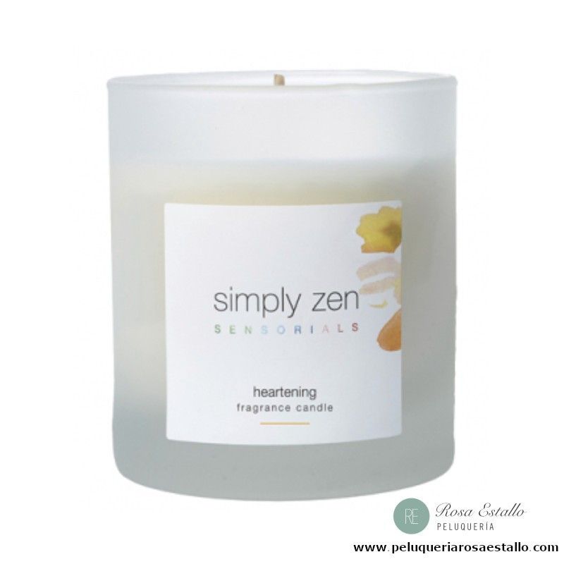 vela perfumada heartening simply zen sensorials