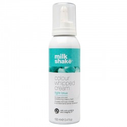 colour whipped cream light blue milk shake