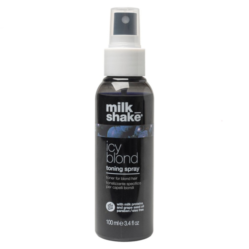 icy blond toning spray milk shake matizador para cabello rubio ceniza