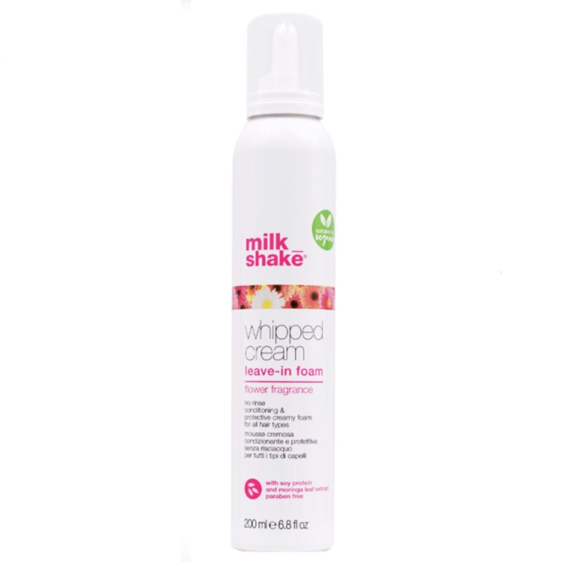 flower power conditioning whipped cream milk shake